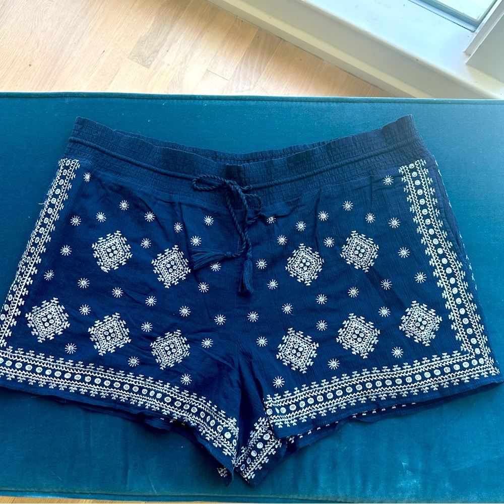 Embroidered J Crew Shorts